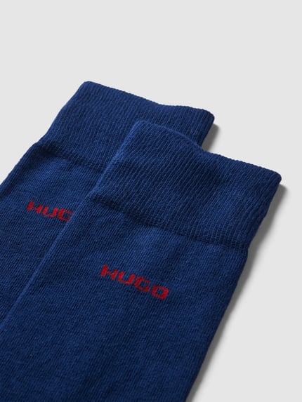 HUGO Sokken met labeldetail in een set van 2 paar Donkerblauw - 2