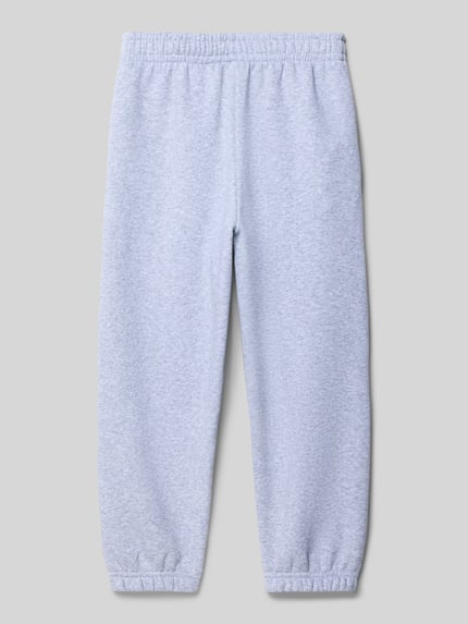 Karl Kani Regular fit sweatpants met logostitching Middengrijs gemêleerd - 3
