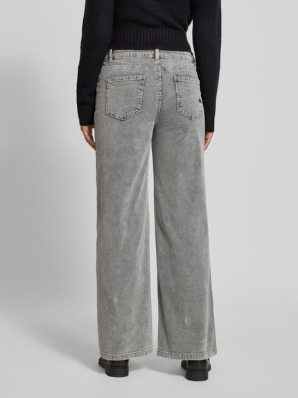 Buena Vista Wide Leg Cordhose mit Eingrifftaschen Dunkelgrau 5