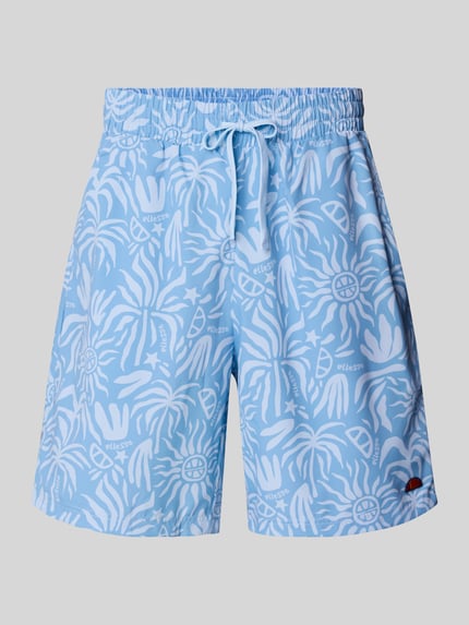 ellesse Relaxed Fit Shorts mit Logo-Badge Modell 'SCORCHANO' Hellblau 2