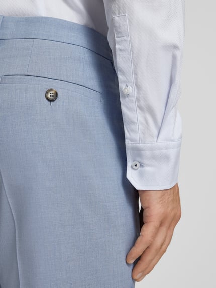 s.Oliver BLACK LABEL Slim Fit Anzughose mit Viskose-Anteil Hellblau 3