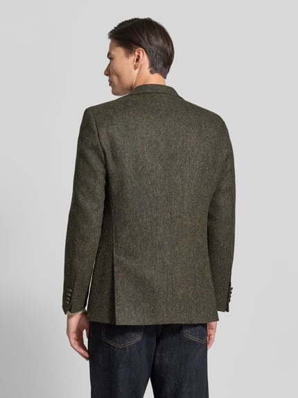 Carl Gross marynarka na 2 guziki o kroju slim fit z kieszeniami z patką model 'Theo' Zielony 5