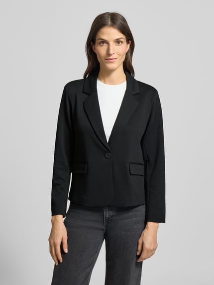 FREE/QUENT Regular fit blazer met viscose Model 'Nanni' Zwart - 4