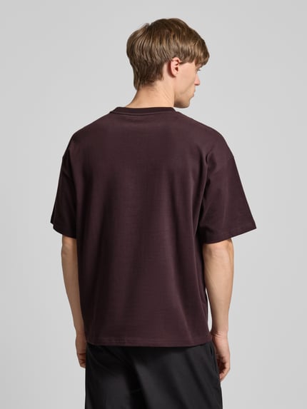 Weekday Boxy Fit T-Shirt mit Rundhalsausschnitt Pflaume 5