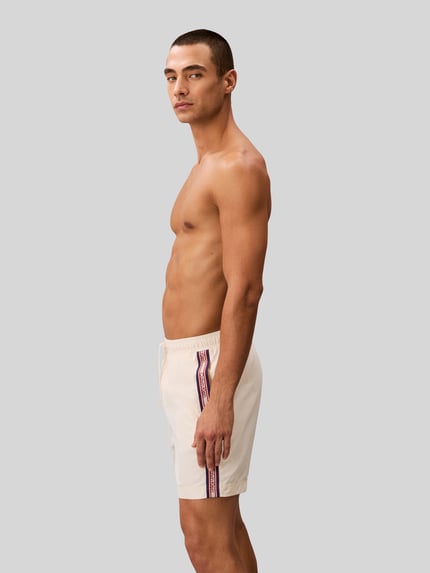 Calvin Klein Underwear regular fit zwembroek met logoband Offwhite - 3