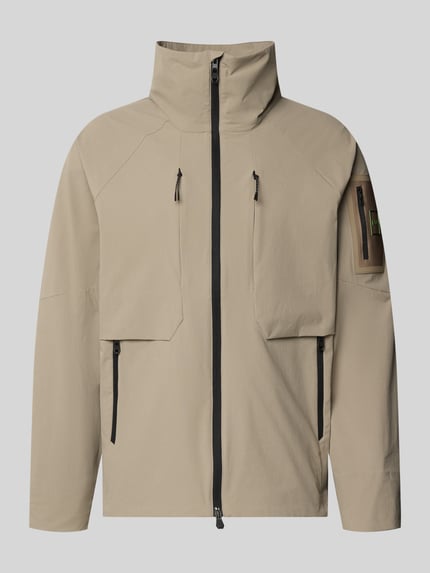 Regular Fit Trainingsjacke mit Label Patch Modell 'OW_GLOBE' Shop The Look MANNEQUINE
