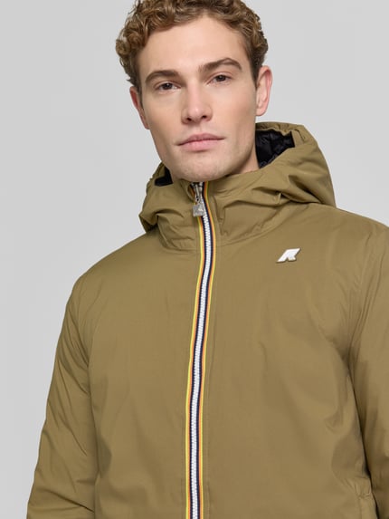 K-WAY kroj́ regular fit kurtka puchowa z zamkiem błyskawicznym dwustronnym model 'JACK' Grafitowy 3
