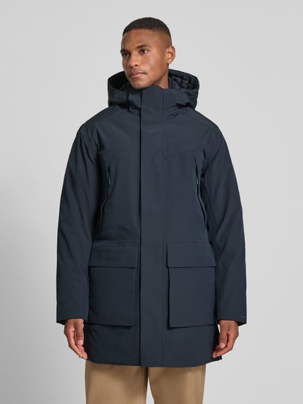 JACK & JONES Premium Parka mit Kapuze und Pattentaschen Modell 'MOON' Marine 4
