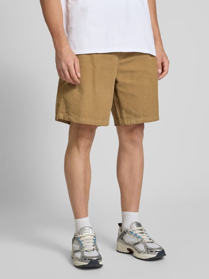 JACK & JONES Regular Fit Shorts aus Cord mit elastischem Bund Modell 'BILL' Beige 4