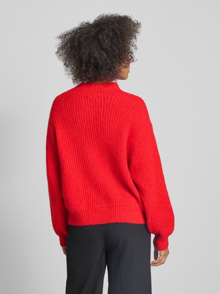 American Vintage Strickpullover mit Alpaka-Woll-Anteil Rot 5