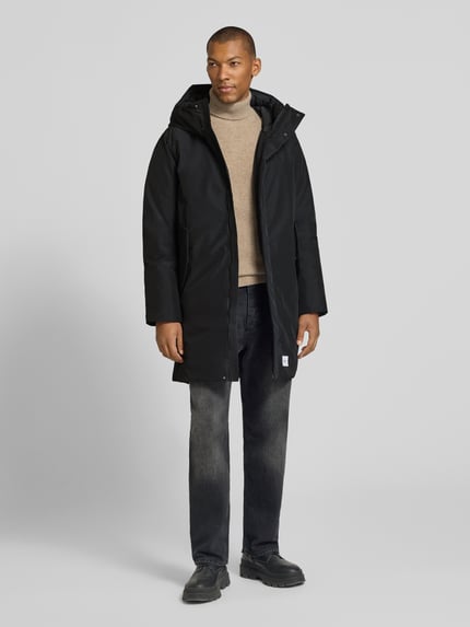 khujo Jacke mit Label-Patch und Kapuze Black 1