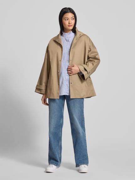Tommy Hilfiger Loose Fit Jacke aus Baumwoll-Mix Beige 1