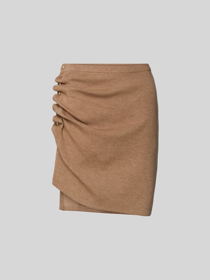 Minirok met zijdelingse rimpelingen Shop The Look MANNEQUINE