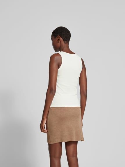Rabanne Tanktop in riblook Wit - 5