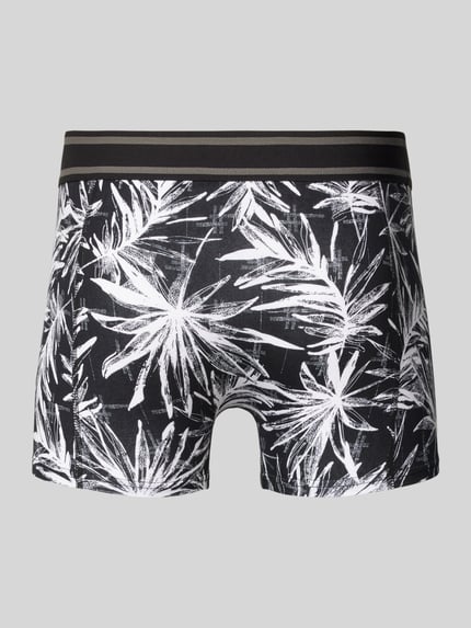 JACK & JONES Boxershort met elastische band met label in een set van 3 stuks, model 'RICHARD' Zwart - 3