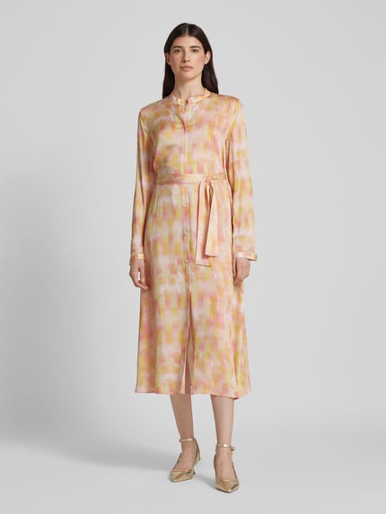 Armani Exchange Midi-jurk met strikceintuur Roze - 4