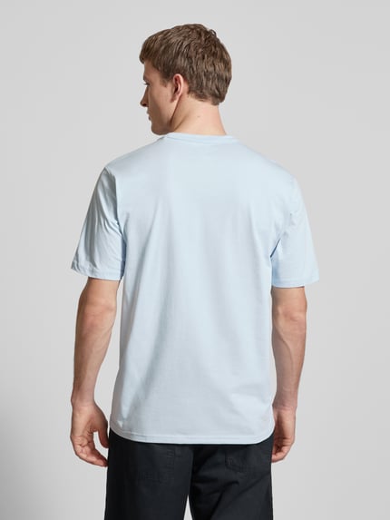 Dickies T-shirt met labelprint, model 'AITKIN' Lichtblauw - 5