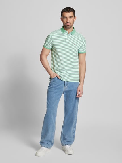 Tommy Hilfiger Regular Fit Poloshirt aus Baumwoll-Mix Mint 1
