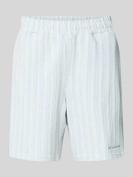Straight Fit Shorts mit Strukturmuster Modell 'Forno' Shop The Look MANNEQUINE
