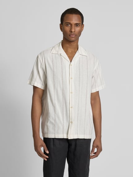 JACK & JONES Premium Koszula casualowa z kołnierzem z połami model ‘BLUWILLIAM’ Biały 4
