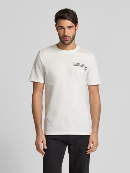s.Oliver RED LABEL Regular Fit T-Shirt aus reiner Baumwolle mit Ford®-Applikation Weiss 4