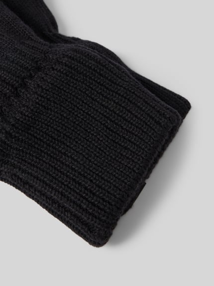 camel active Handschuhe mit geripptem Abschluss Dunkelgrau Melange 2