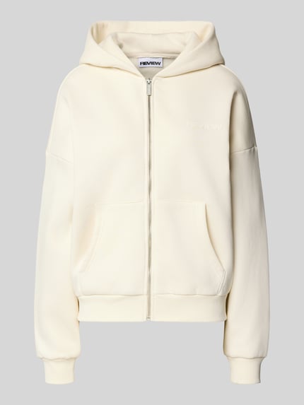 Relaxed fit sweatjack met gedeelde kangoeroezak Shop The Look MANNEQUINE