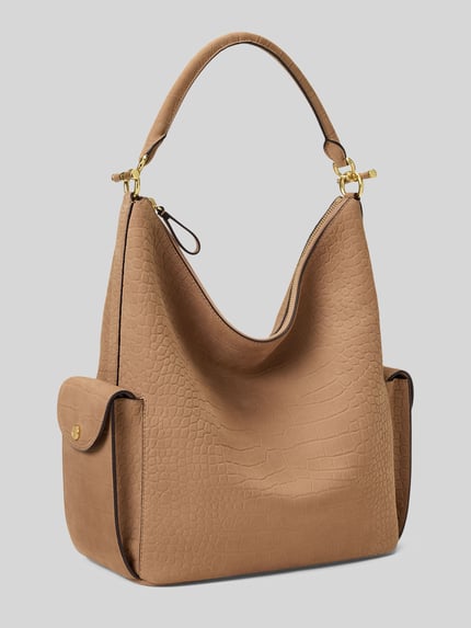 Lauren Ralph Lauren Henkeltasche aus echtem Leder Camel 3