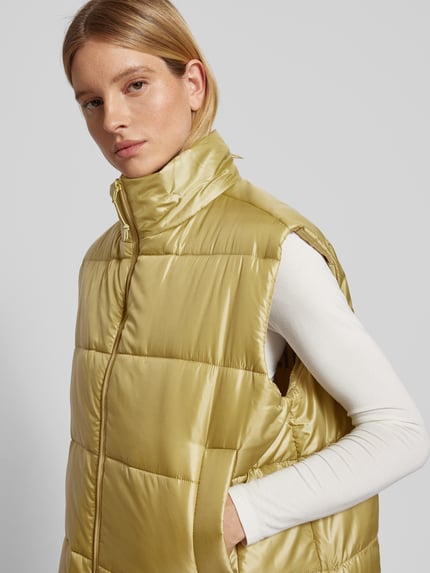 Smith and Soul Steppweste mit Stehkragen Oliv 3