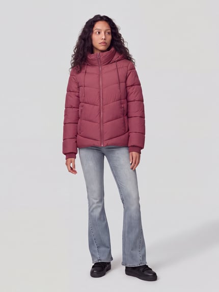 Tom Tailor Steppjacke mit Kapuze Mauve 1