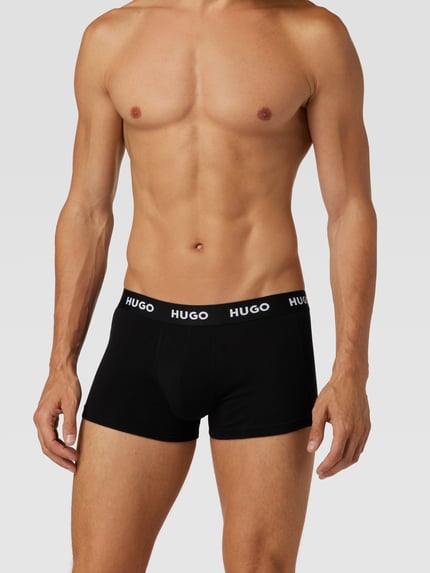 HUGO Trunks mit Label-Details im 3er-Pack Black 1