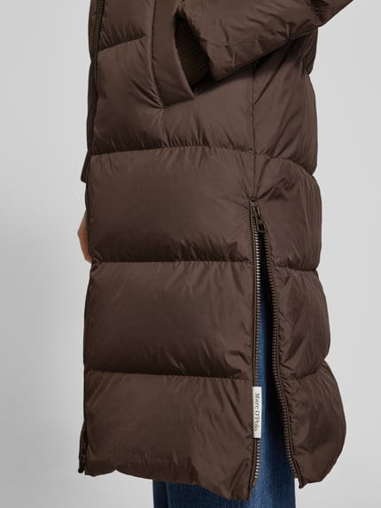 Marc O'Polo Regular Fit Daunenmantel mit Kapuze Dunkelbraun 3
