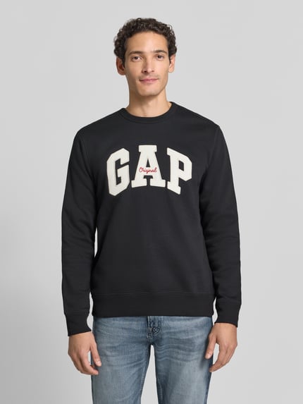 GAP Sweatshirt mit Logo Schriftzug Anthrazit 4