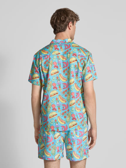 BOARDIES Freizeithemd mit Knopfleiste Tuerkis 5