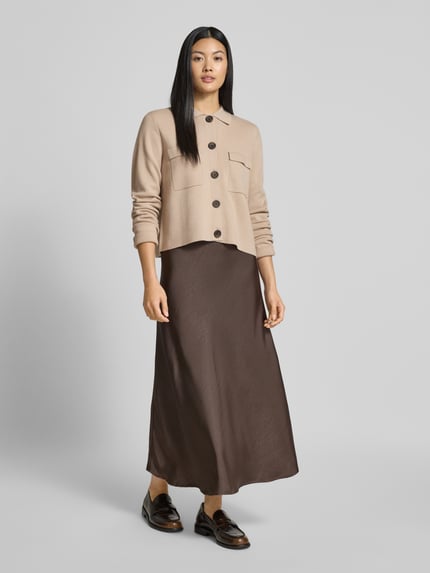 Christian Berg Woman Selection Regular Fit Strickjacke aus Woll-Mix Sand 1