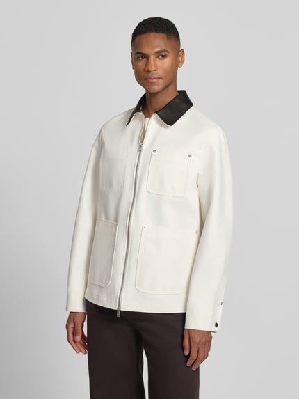 DRYKORN Regular Fit Jacke mit aufgesetzten Taschen Modell 'KALENO' Ecru 4