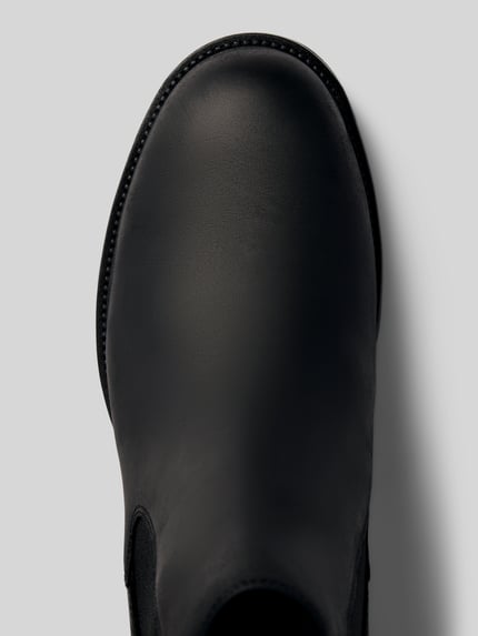 Vagabond Buty chelsea ze skóry bydlęcej welurowej model ‘KENOVA’ Czarny 3