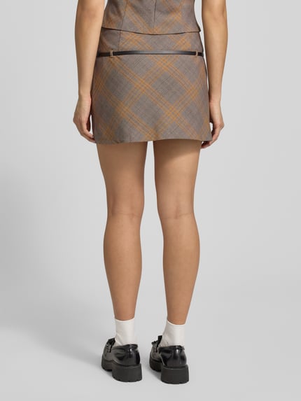 MANGO Minirock mit Gürtel Modell 'MELO' Camel 5