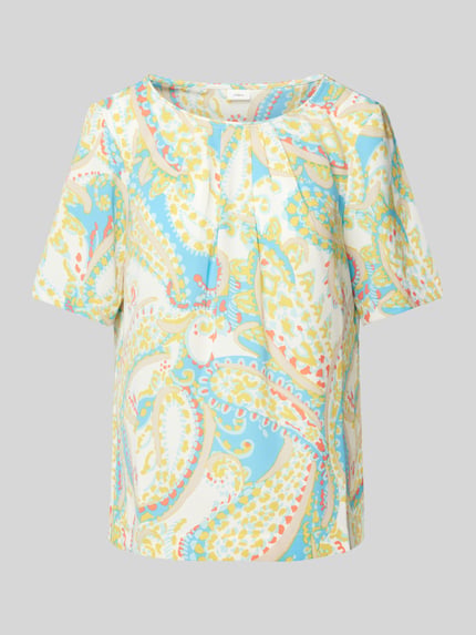 s.Oliver BLACK LABEL Bluse mit Allover-Print GELB 2