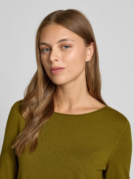 Marc O'Polo Regular Fit Strickpullover aus Schurwoll-Mix Oliv 3