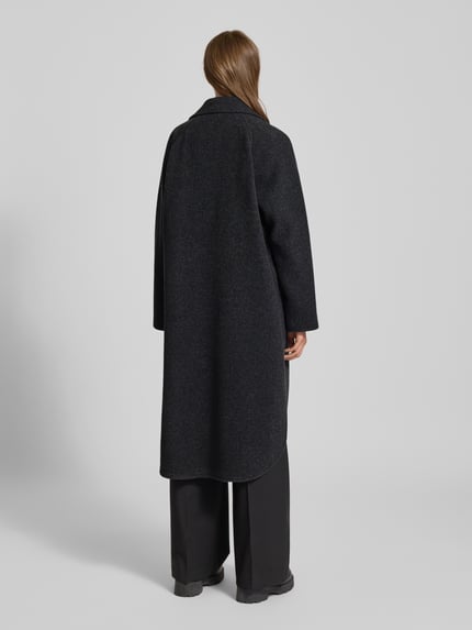 Marc O'Polo Oversized wollen jas met reverskraag Antraciet - 5
