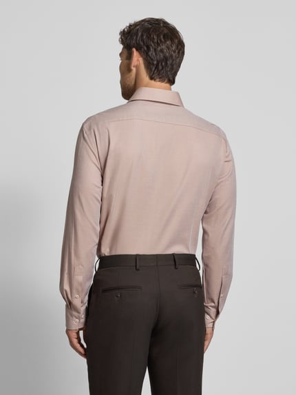 OLYMP Modern fit zakelijk overhemd met kentkraag, model 'Global' Zand - 5