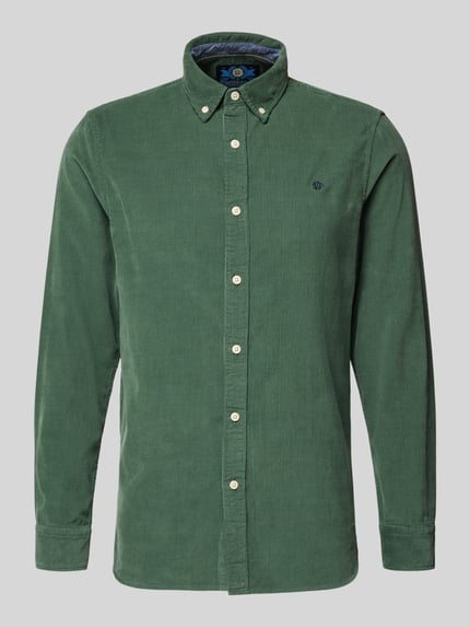 Superdry Freizeithemd mit Label-Stitching Gruen 2