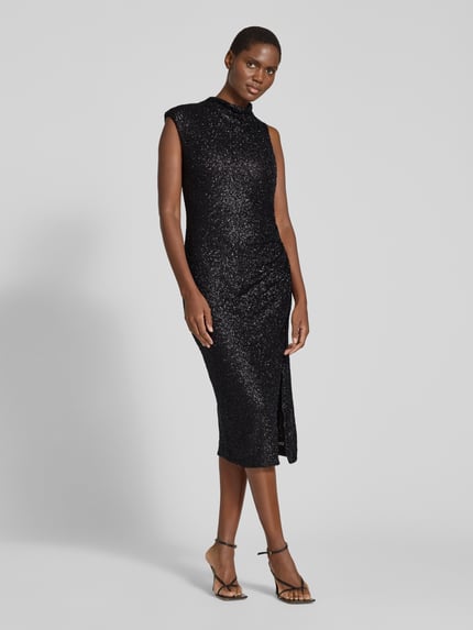 BOSS Abendkleid mit Paillettenstruktur Dunkelbraun 1