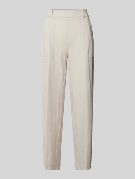 CAMBIO Spodnie materiałowe o skróconym kroju tapered fit Beżowy 2