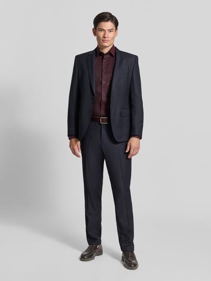 OLYMP Luxor Comfort Fit Businesshemd aus reiner Baumwolle Bordeaux 1