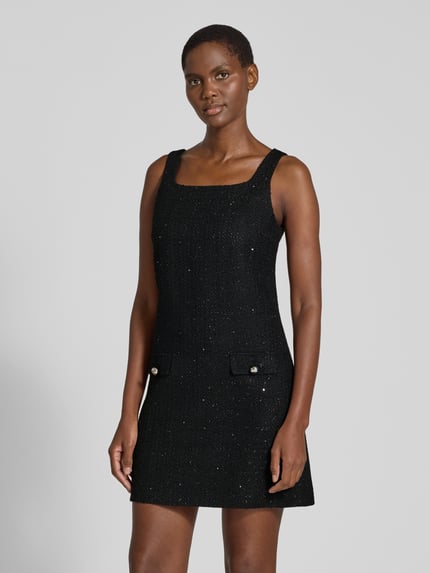 HUGO Cocktailkleid mit Bouclé-Struktur Modell 'Kalife' Black 4