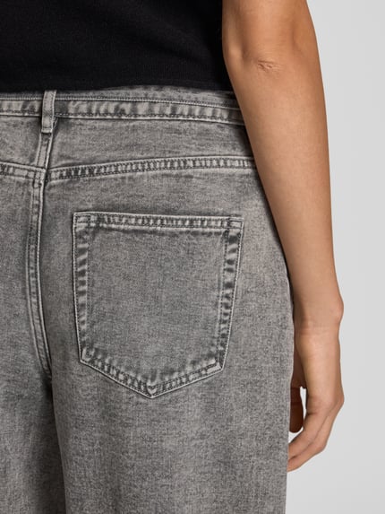 VERO MODA Jeansy z szeroką nogawką z mieszanki bawełny model ‘WIEN’ Jasnoszary 3