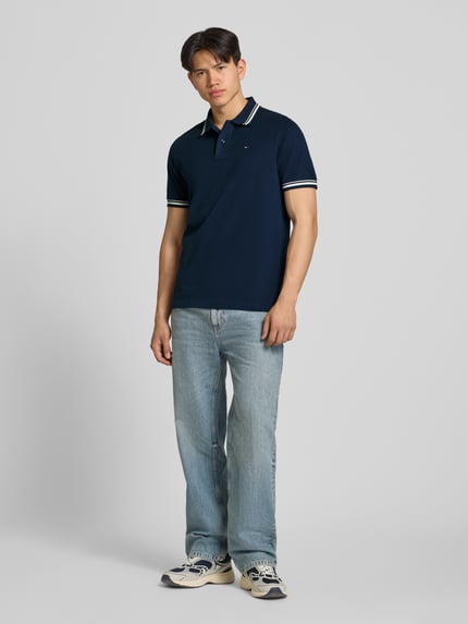 Tommy Jeans regular fit poloshirt van puur katoen Marineblauw - 1