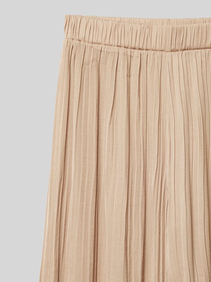 s.Oliver RED LABEL Loose fit brede broek met plissé-look Camel - 2